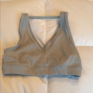 Gray alo yoga bra